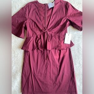 Shades Of Blonde Peplum Dress MM